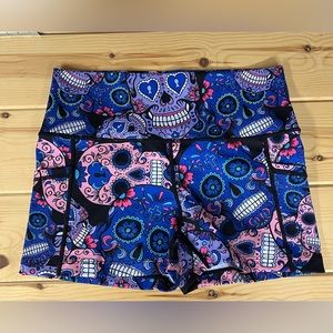 Constantly Varied Gear (CVG) Cotton Candy Skulls 2.5" Workout Shorts - Medium